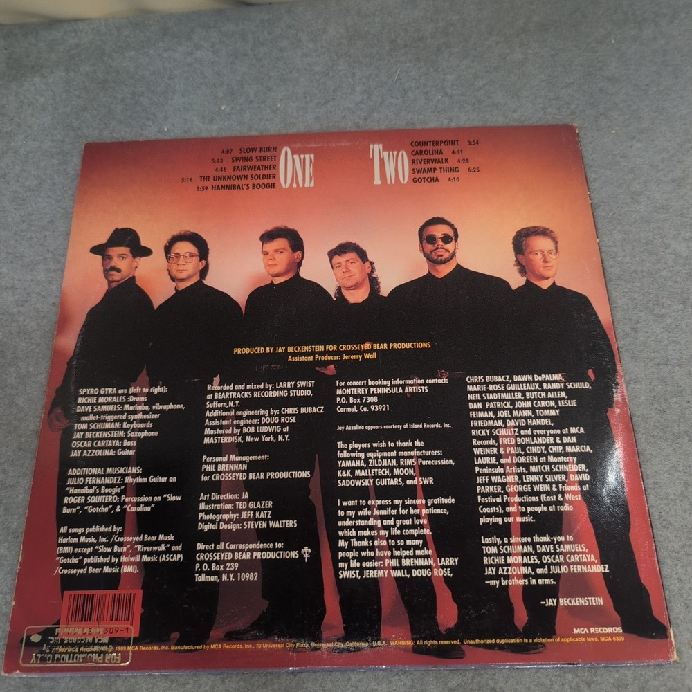 Spyro Gyra Point of View Vinyl LP 1989 MCA-6309 Promo Smooth Jazz Fusion - Picture 2 of 7